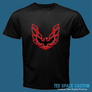 Firebird Red - Men Black Tee (TSC)