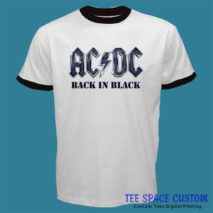 AC DC Back in Black - For Ringer Tee (TSC)