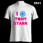 EB41 - I Love Tony Stark - White Tee (E)