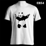 EB54 - Panda Pistol - White Tee