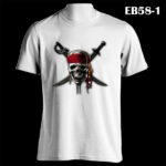 EB58-1 - Pirates Of Caribbean - White Tee