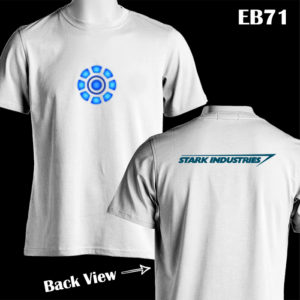 EB71- Stark Industries - White Tee (E)