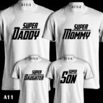 A11 - Super Family (Avengers Style) - White Tee