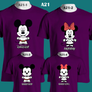 A21 - Mickey & Minnie - Family - Color Tee