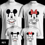 A21 - Mickey & Minnie - Family - White Tee