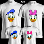 A29 - Donald & Daisy Duck Disney Family - White Tee