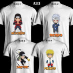 A33 - Previous Hokage - Naruto Chibi - White Tee