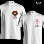 A41 - Brown & Cony Love - White Tee