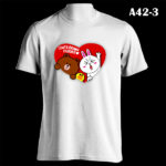 A42-3 - Brown & Cony Forever - White Tee