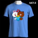 A47-3 - LINE Support Unicef - Blue Tee (B)