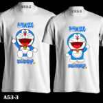 A53 - Doraemon Custom Name - White Tee