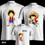 A54 - One Piece - Luffy Chibi - White Tee