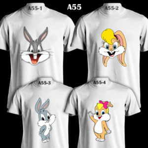 A55 - Looney Tunes Family - White Tee