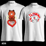 A58 - Brown & Cony Love - White Tee