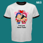 A63 - True Love Never Fades - Ringer Tee