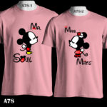 A78 - Mr & Mrs Soul Mate - Mickey Minnie - Color Tee Update
