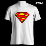 A79-1 - Superman Classic Logo - White Tee