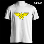 A79-2 - Wonder Woman Logo - White Tee