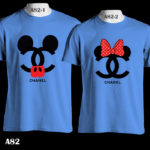 A82 - Mickey & Minnie - Chanel - Color Tee