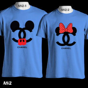 Mickey & Minnie Mouse Fashion, A82, Couple Tee, Family Color T-Shirt