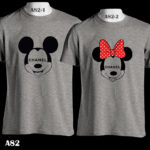 A82 - Mickey & Minnie - Chanel Face - Color Tee