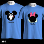 A84 - Mickey & Minnie - Bride Groom - Color Tee
