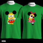 A86 - Minion Mickey & Minnie - Color Tee
