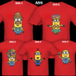 A88 - Minion Family - Red Tee
