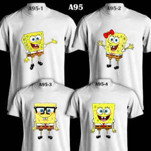 A95 - Spongebob Family - White Tee