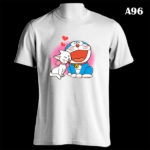 A96 - Doraemon In Love - White Tee