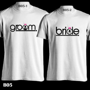 B05 - Bride & Groom - White Tee Update