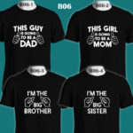 B06 - Dad Mom Brother & Sister To Be - Color Tee Update