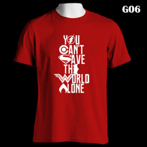 G06 - You Cant Save The World Alone - Color Tee