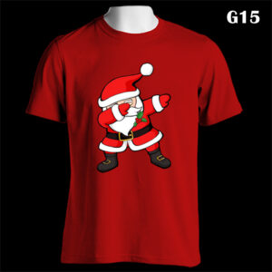 G15 - Dabbing Santa - Red Tee