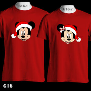 G16 - Mickey & Minnie Xmas - Color Tee