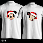 G16 - Mickey & Minnie Xmas - White Tee