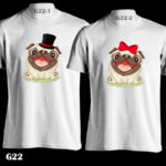 G22-1 - Cute Dog Face - White Tee