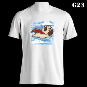 G23 - Super Dog - White Tee