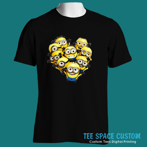 Minions Logo T-shirt Men Shirt  print by EPSON