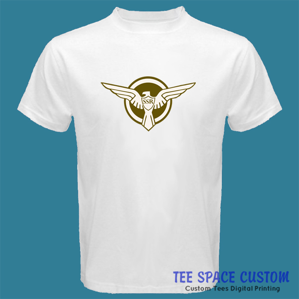 White Tee CAPTAIN T-Shirt Rogers Custom Steve Space | AMERICA SSR Avenger First