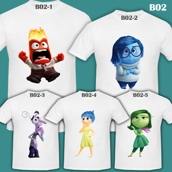 INSIDE OUT Mind Emotion Disney | Couple Tee | Family White T-Shirt