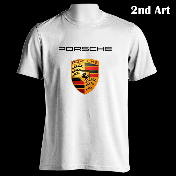 PORSCHE AG SE Car Logo 911 Cayenne Boxter Cayman White T-Shirt | Tee ...