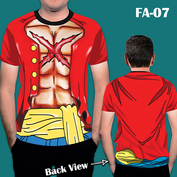 One Piece T-Shirt Allover Print Luffy New World - Shirts buy now