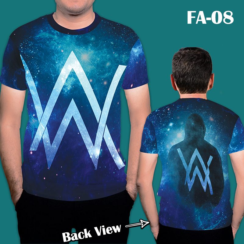 DJ Alan Walker Symbol Faded Song House Music| FA-08 | Full T-Shirt | Tee Space Custom