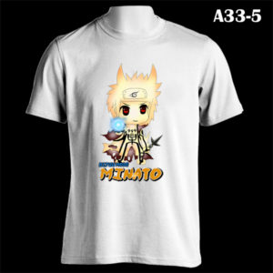 A33-5 - Minato - Naruto Chibi - White Tee (B)