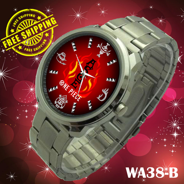 ONE PIECE Pirate King Fire Fist Portgas D. ACE Tattoo | WA38-B | Custom  Watch