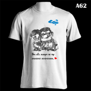 A62 - UP Carl & Ellie - White Tee