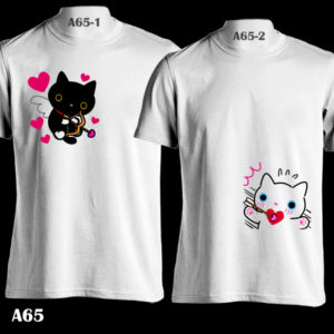 A65 - Nyanko Cat Love - White Tee (Global)