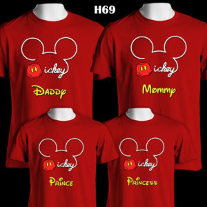 H69 - Mickey Family - Color Tee